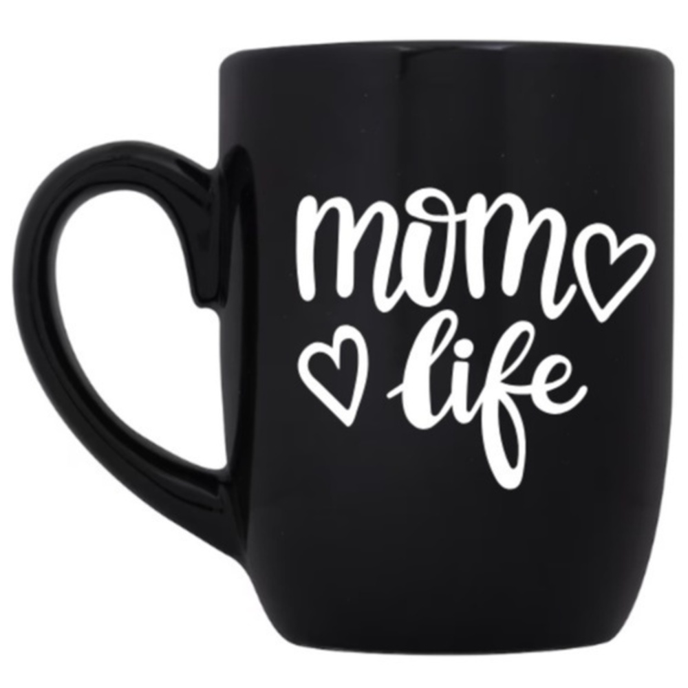 Mom Life Black Coffee Mug Cup
